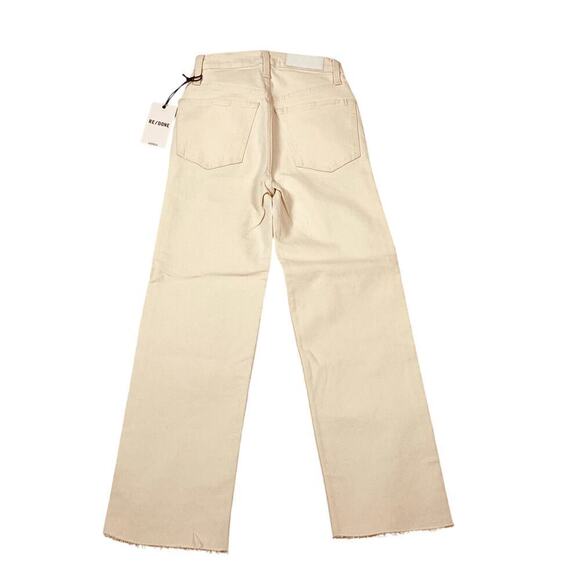 RE/DONE White Ultra High Rise Stovepipe Jeans Size 24 - Picture 4 of 10